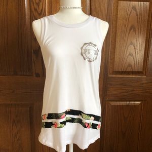 NWT VS PINK White Tank Top with Sequins